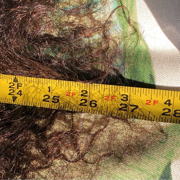 28” Choc Brown Curly Human Hair Wig Lace Front - Picture 10 of 14